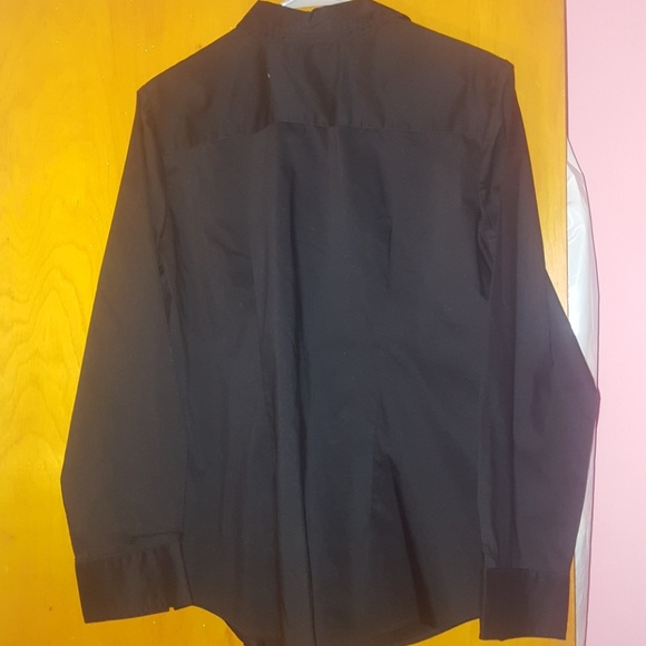 Black button front blouse - Picture 2 of 2